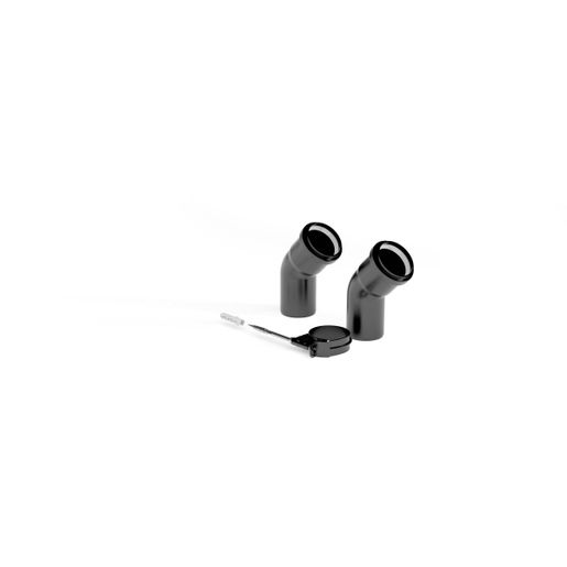 Glow-Worm Elbow 45DEG DN60 X2 Blk 20219553 Price Comparisons | Compare The Build