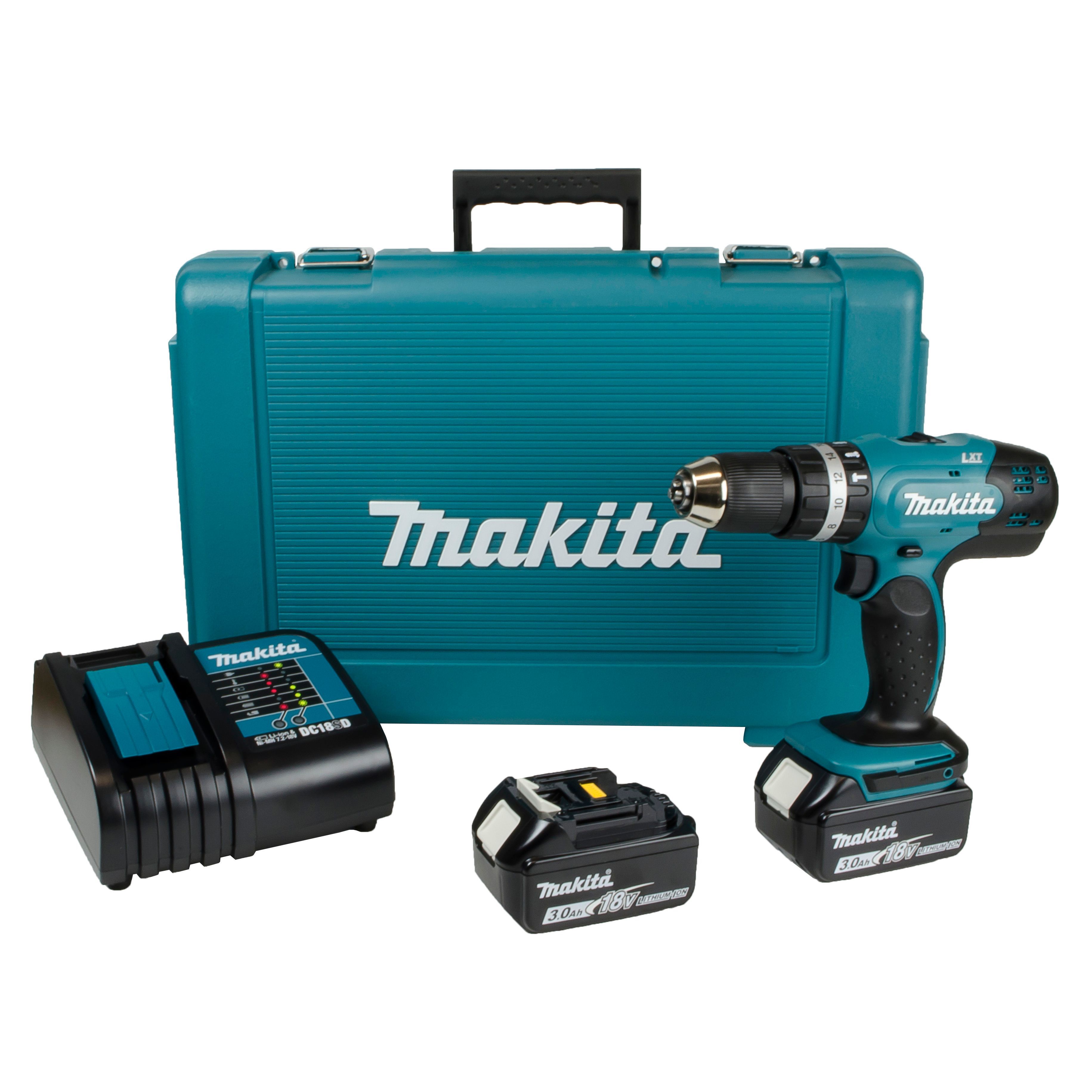 Makita LXT 18V 3Ah Li-ion Cordless Brushed Combi drill DHP453SFE Price Comparisons | Compare The Build