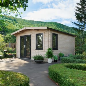 Power Sheds 16 x 12ft Left Hand Door Apex Chalet Log Cabin Price Comparisons | Compare The Build