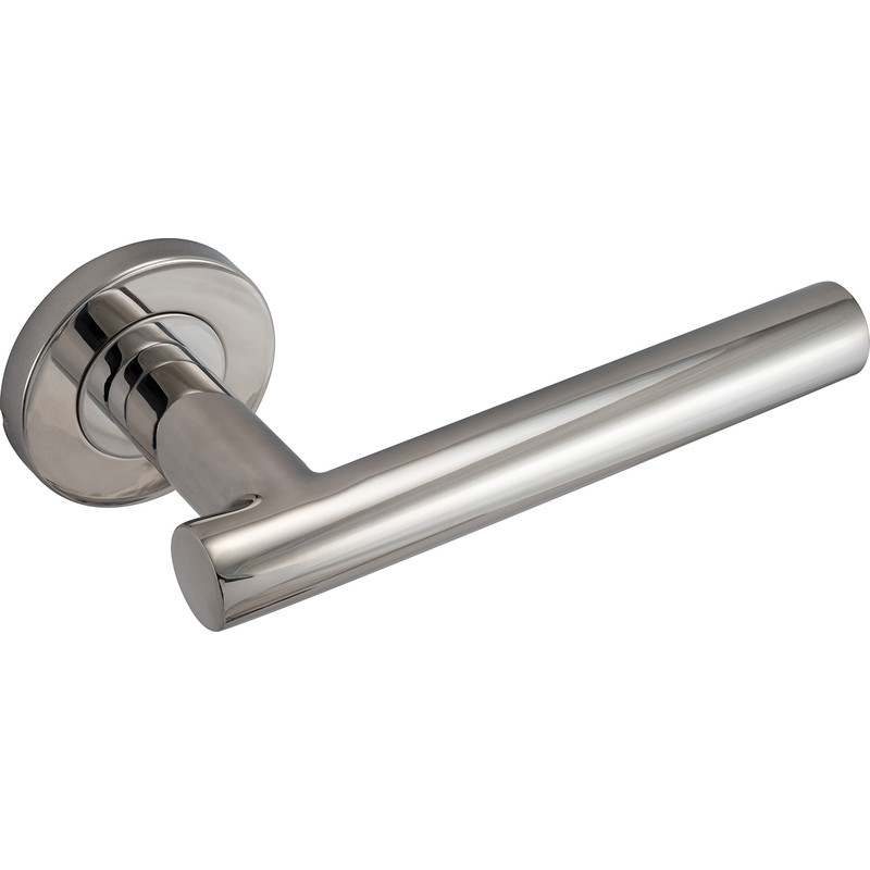 Eclipse Petra Lever On Rose Door Handles Polished (Pair) in Chrome Stainless Steel Price Comparisons | Compare The Build