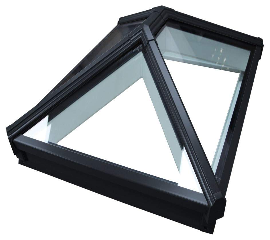 Korniche Black &amp; White Aluminium Roof Lantern 2000mm x 1000mm Neutral Glazing Glass 2000-1000-10000-BW-N Price Comparisons | Compare The Build