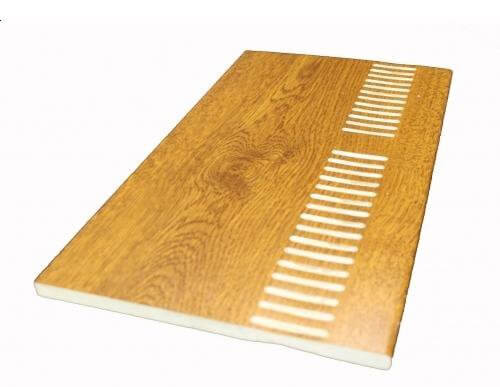 Vented Soffit Board - 200mm x 10mm x 5mtr Golden Oak Price Comparisons | Compare The Build