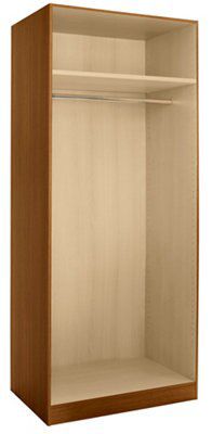 Cooke & Lewis Walnut Effect Wardrobe Cabinet (H)2112mm (W)900mm (D)590mm Price Comparisons | Compare The Build