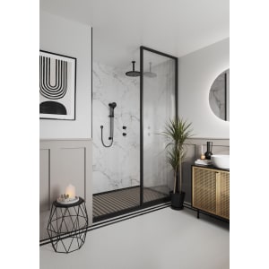 Multipanel Pure Hydrolock White Grey Shower Panel - 2400 x 1200 x 11mm Price Comparisons | Compare The Build