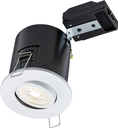 KnightsBridge 230V IP20 Tilt GU10 Fire-Rated Downlight -White Price Comparisons | Compare The Build