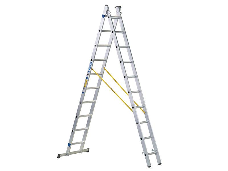 Zarges ZAR44874 D-Rung Combination Ladder 2-Part 2 x 14 Rungs | Compare The Build