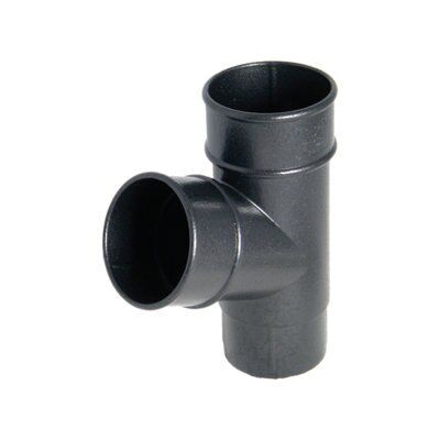 Floplast Black Cast Iron Effect Soil Branch, (Dia)68mm (L)77mm Price Comparisons | Compare The Build