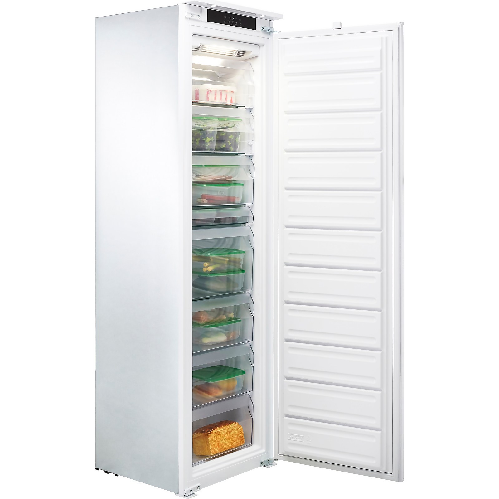 Hotpoint HF1801EF1UK Integrated Frost Free Upright Freezer with Sliding Door Fixing Kit Price Comparisons | Compare The Build