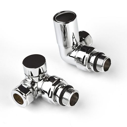 PlumbRight Pair of Corner Decorative Radiator Valves - 15mm Price Comparisons | Compare The Build