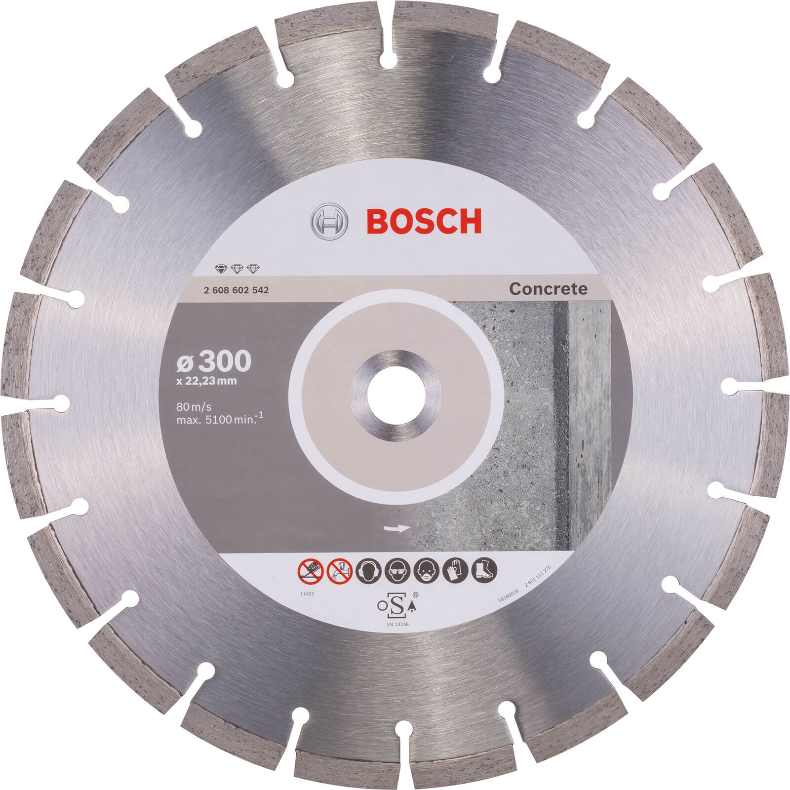 Bosch Standard Concrete Diamond Cutting Disc 300mm | Compare The Build