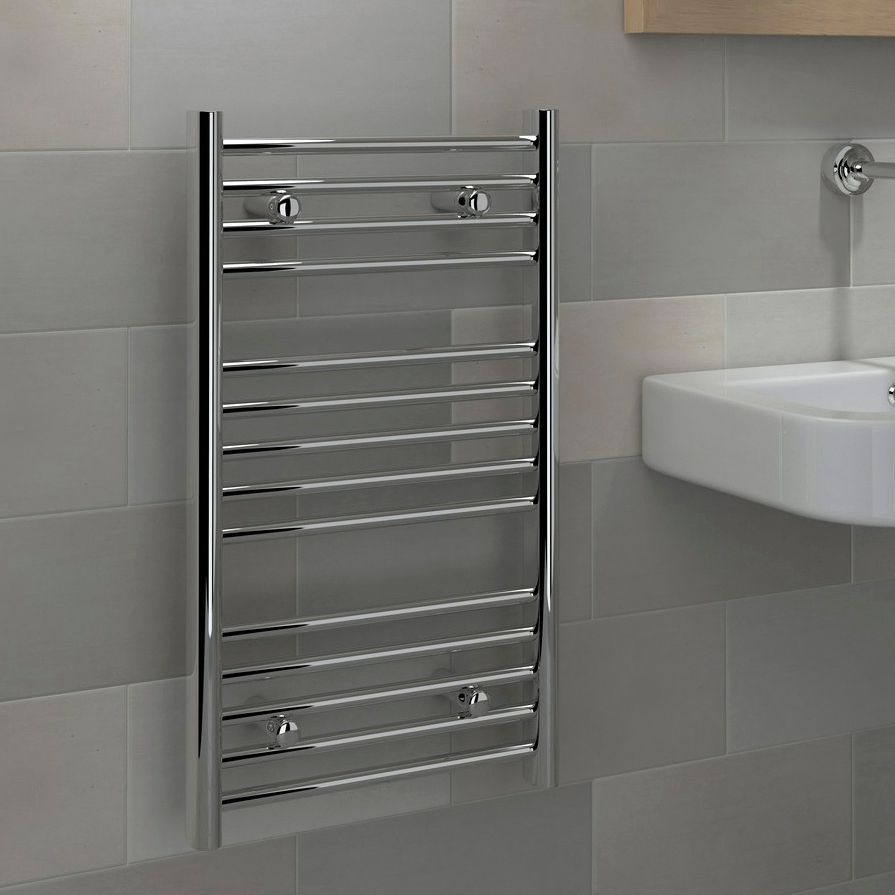 Kudox 196W Electric Silver Towel Warmer (H)700mm (W)400mm | Compare The Build