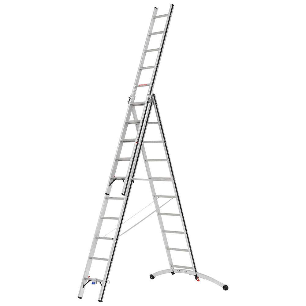 Hymer AluPro 3 Section Black Line Smart Base Combination Ladder 2.99m - 6.62m 7024730 Price Comparisons | Compare The Build