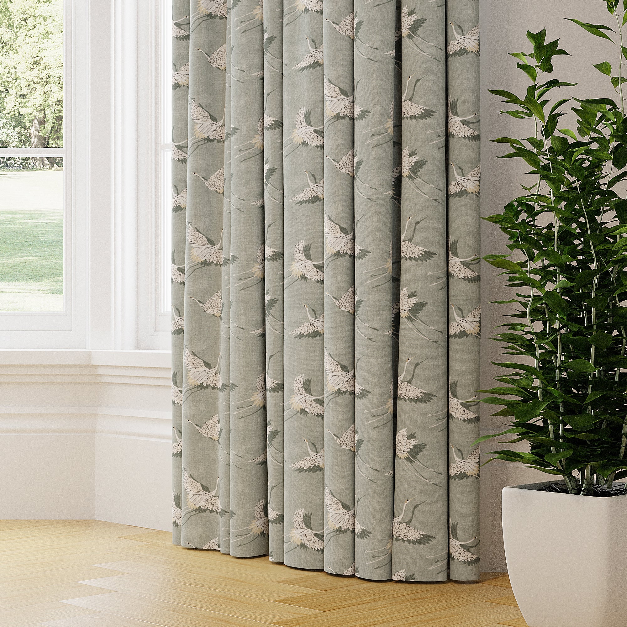 Naoko Made to Measure Curtains Naoko Printed Olive Price Comparisons | Compare The Build