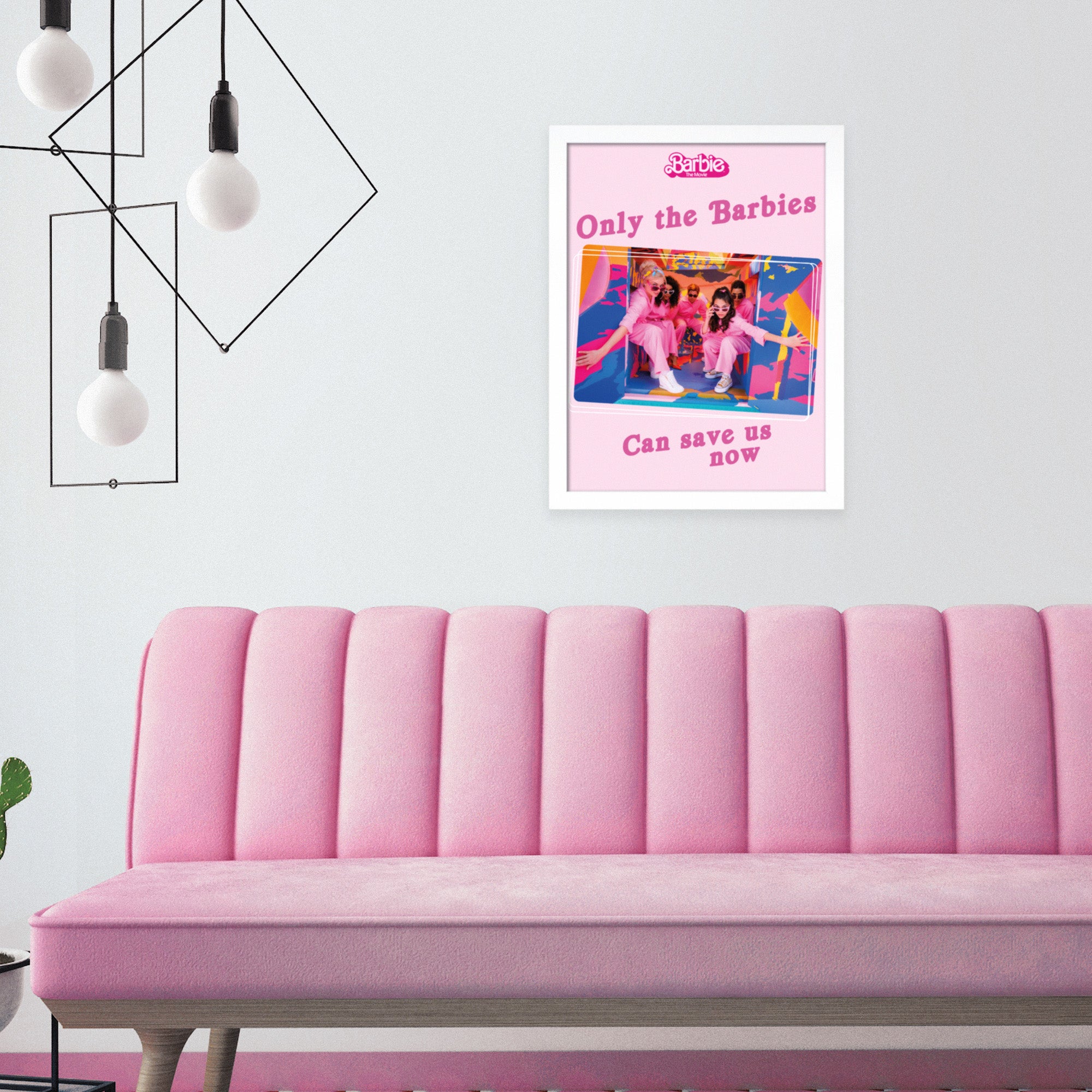 Only the Barbies Can Save Us Now Framed Print Pink Price Comparisons | Compare The Build