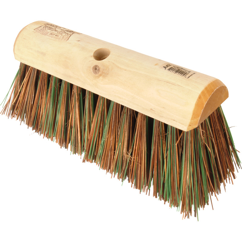 Hill Brush Company Stiff Yard Broom Head Sherbo / Polyprop 12" in Green Price Comparisons | Compare The Build