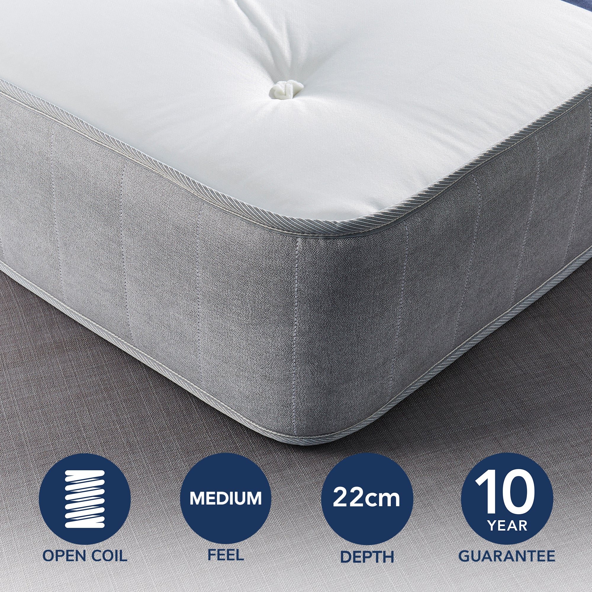 Fogarty Just Right Extra Comfort Open Coil Mattress White Price Comparisons | Compare The Build