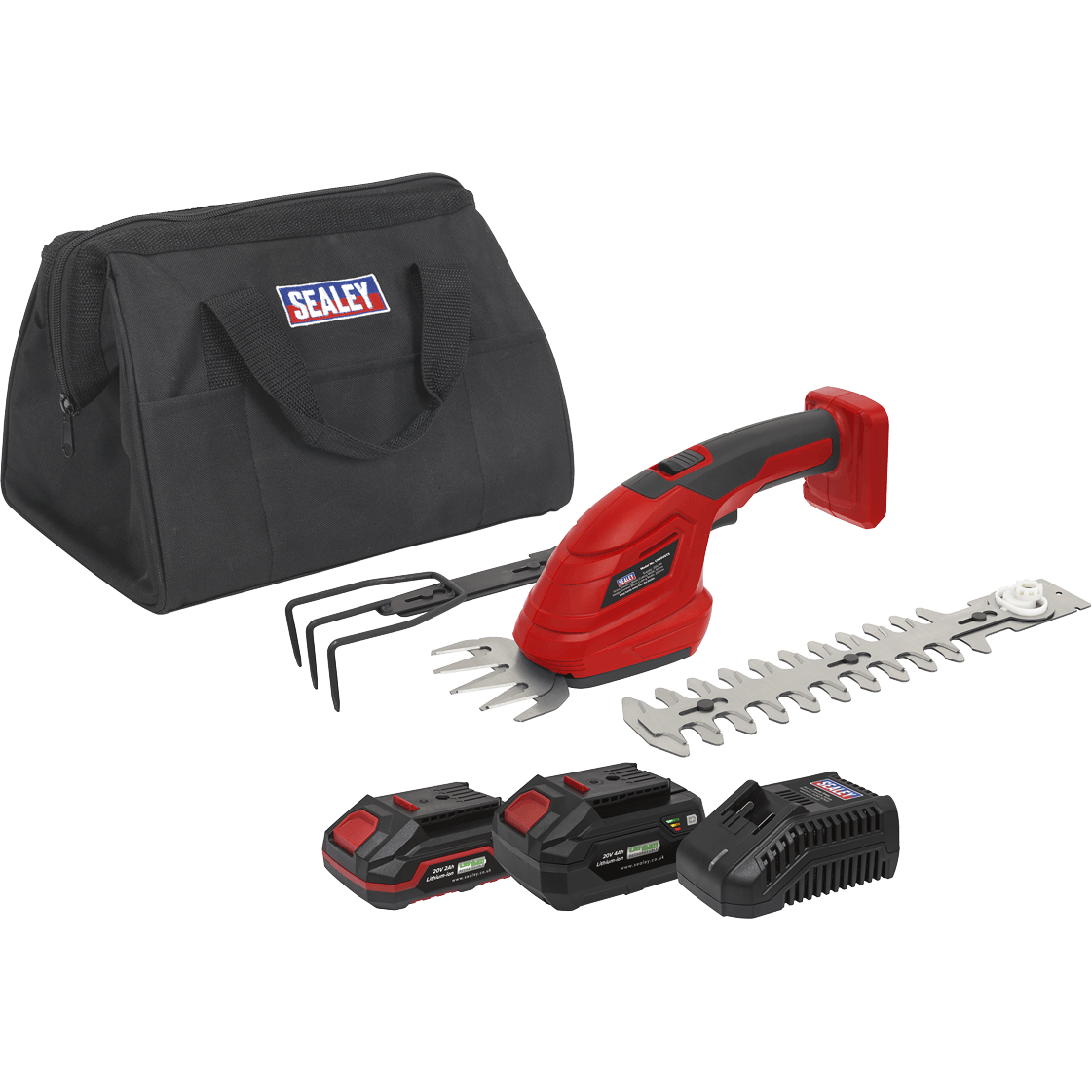 Sealey CP20VGT3 20v Cordless SV20 Series 3 in 1 Garden Tool 1 x 2ah & 1 x4ah Li-ion Charger Bag Price Comparisons | Compare The Build