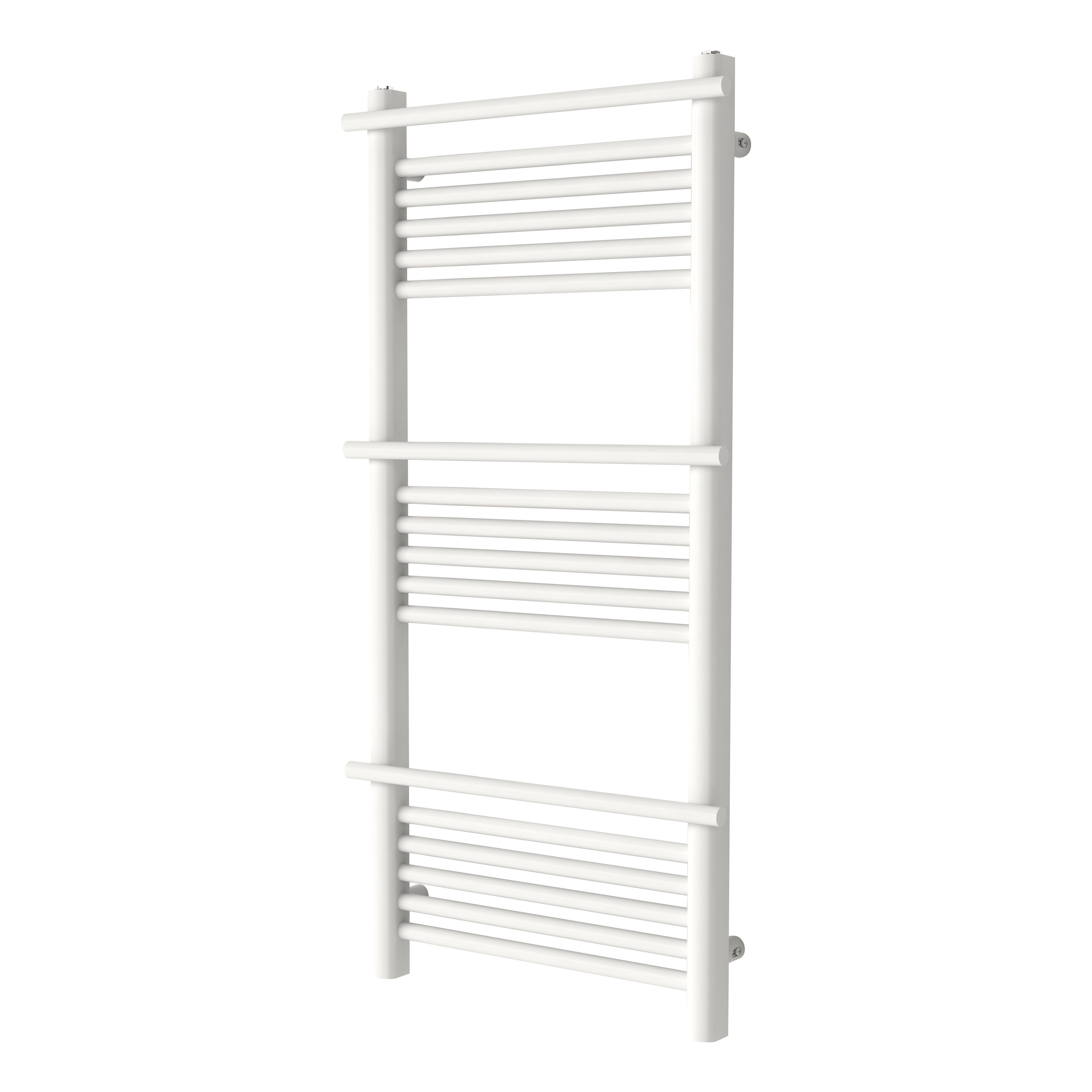 GoodHome Solna White 459W Flat Towel Warmer (W)500mm X (H)1100mm Price Comparisons | Compare The Build