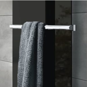 Wickes Glass Radiator Towel Bar - Brushed Stainless Steel - 50 x 540mm | Compare The Build