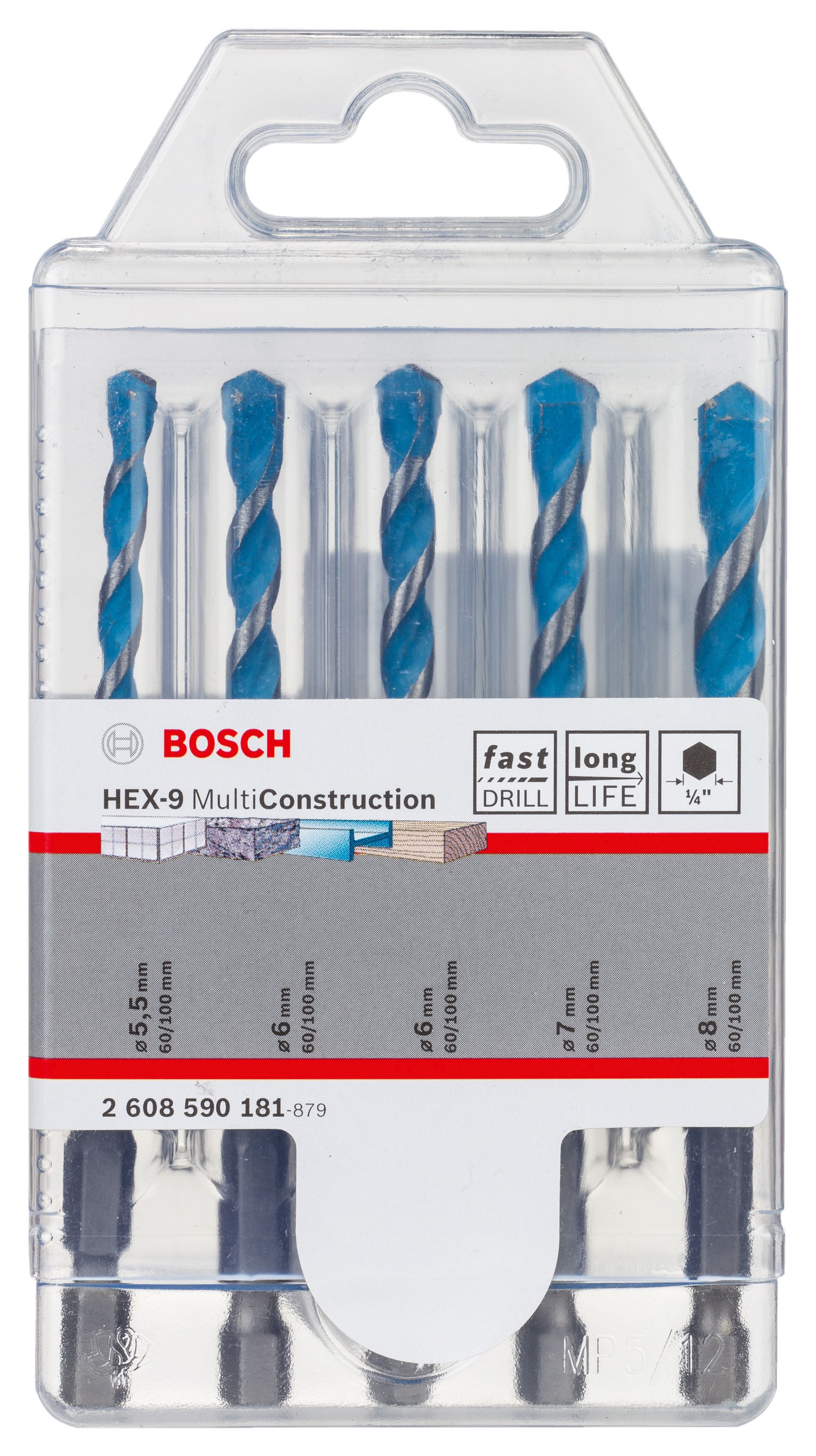 Bosch Hex-9 Drill Bit Set, 5 Pieces Price Comparisons | Compare The Build