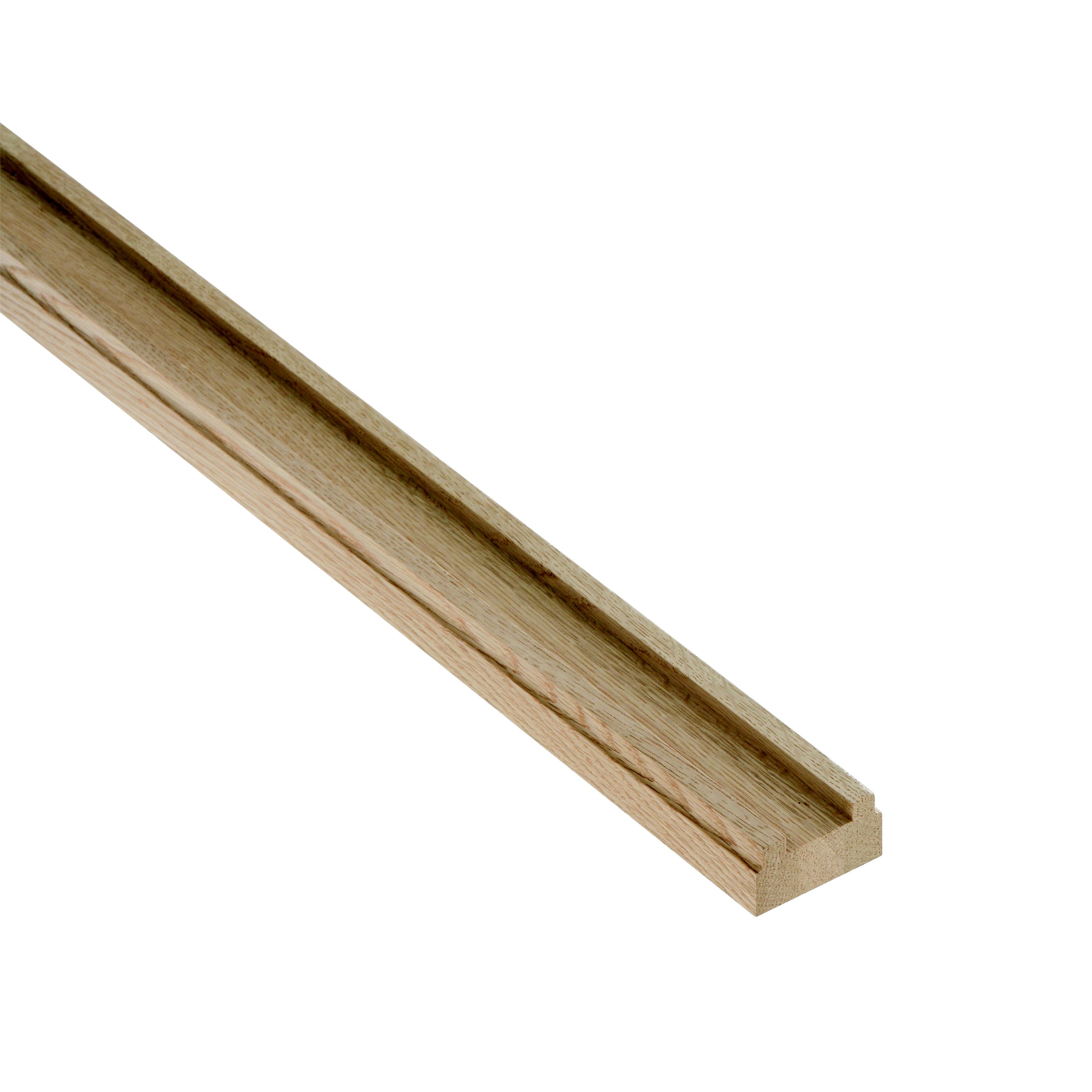 Cheshire Mouldings Natural Oak Grooved Baserail (W)62mm Price Comparisons | Compare The Build
