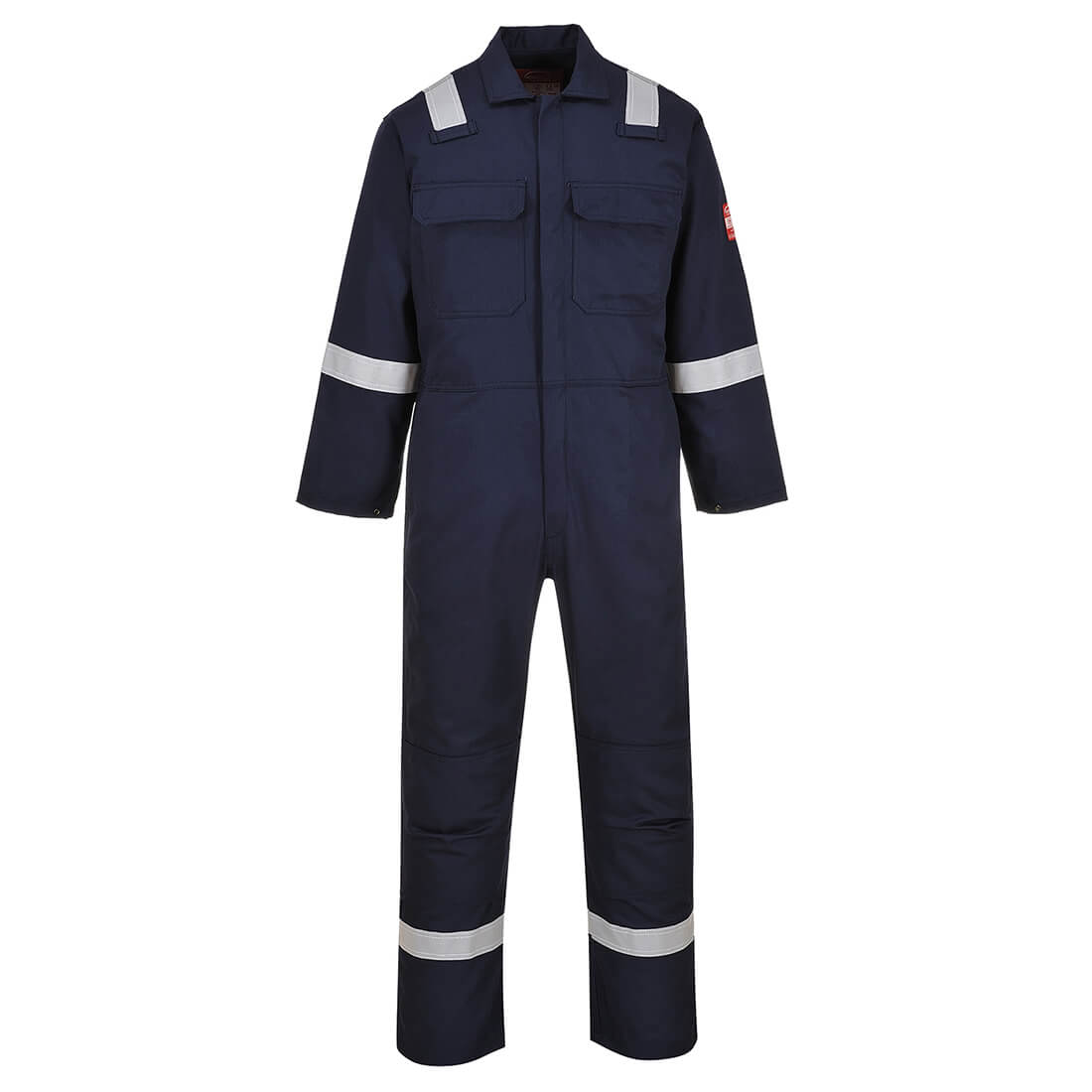 Biz Weld Mens Iona Flame Resistant Coverall Navy Blue 2XL 32" Price Comparisons | Compare The Build