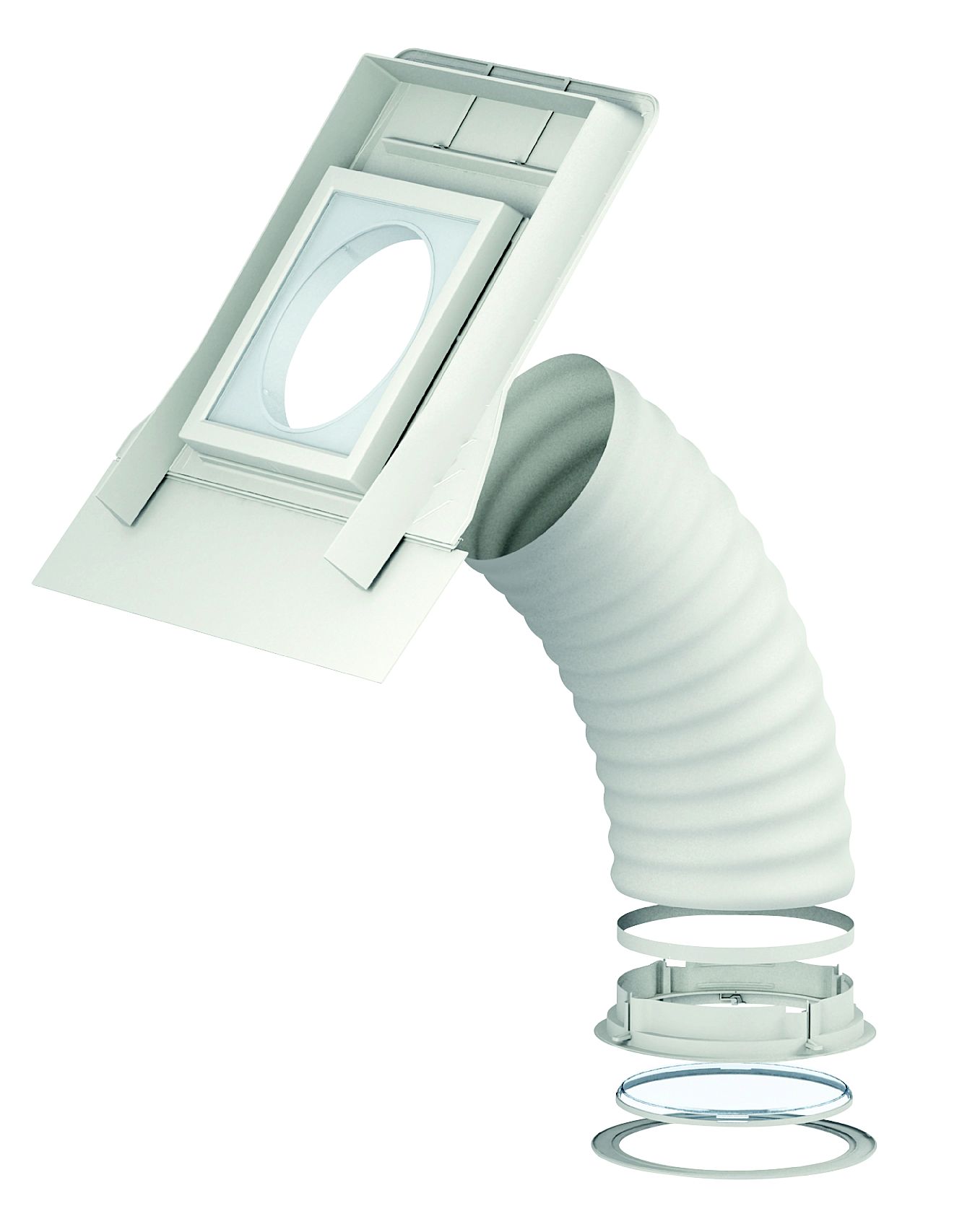 Velux Aluminium Fixed Flexible Tube Sun Tunnel (H)460mm (W)460mm (L)2000mm Price Comparisons | Compare The Build