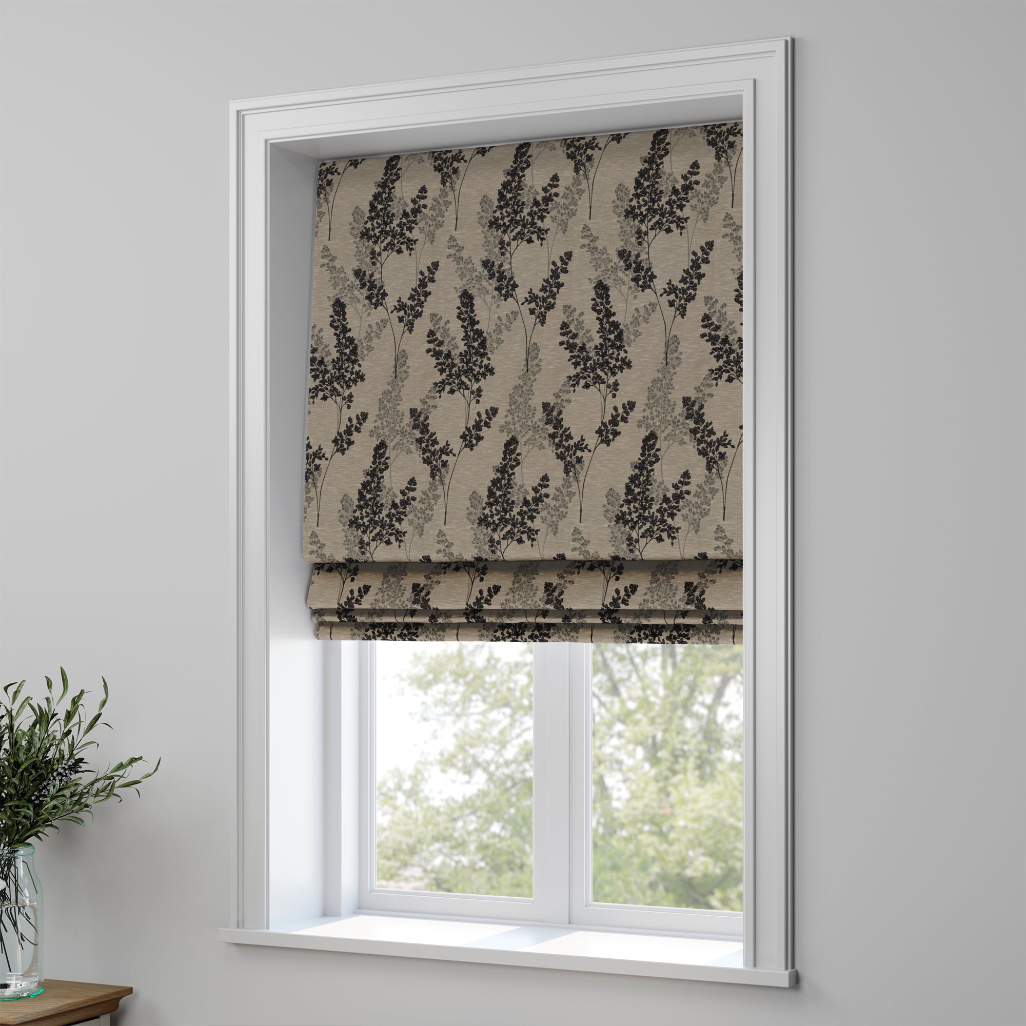 Leah Made to Measure Roman Blind Leah Charcoal Price Comparisons | Compare The Build
