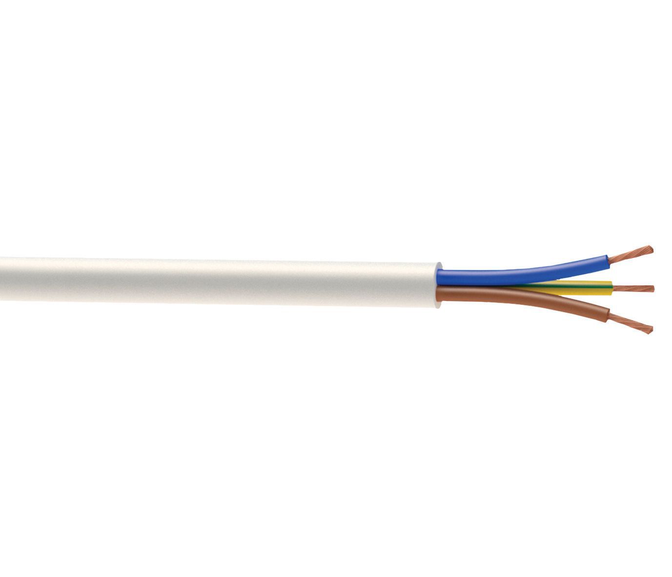 Nexans 3093Y White 3 Core Fire Cable, 2.5mm² X 25M Price Comparisons | Compare The Build