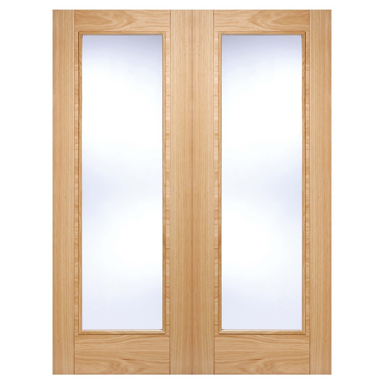 Vancouver Pattern 10 Internal Glazed Pre-Finished Oak 1 Lite Pair Doors - 915 x 1981mm Price Comparisons | Compare The Build