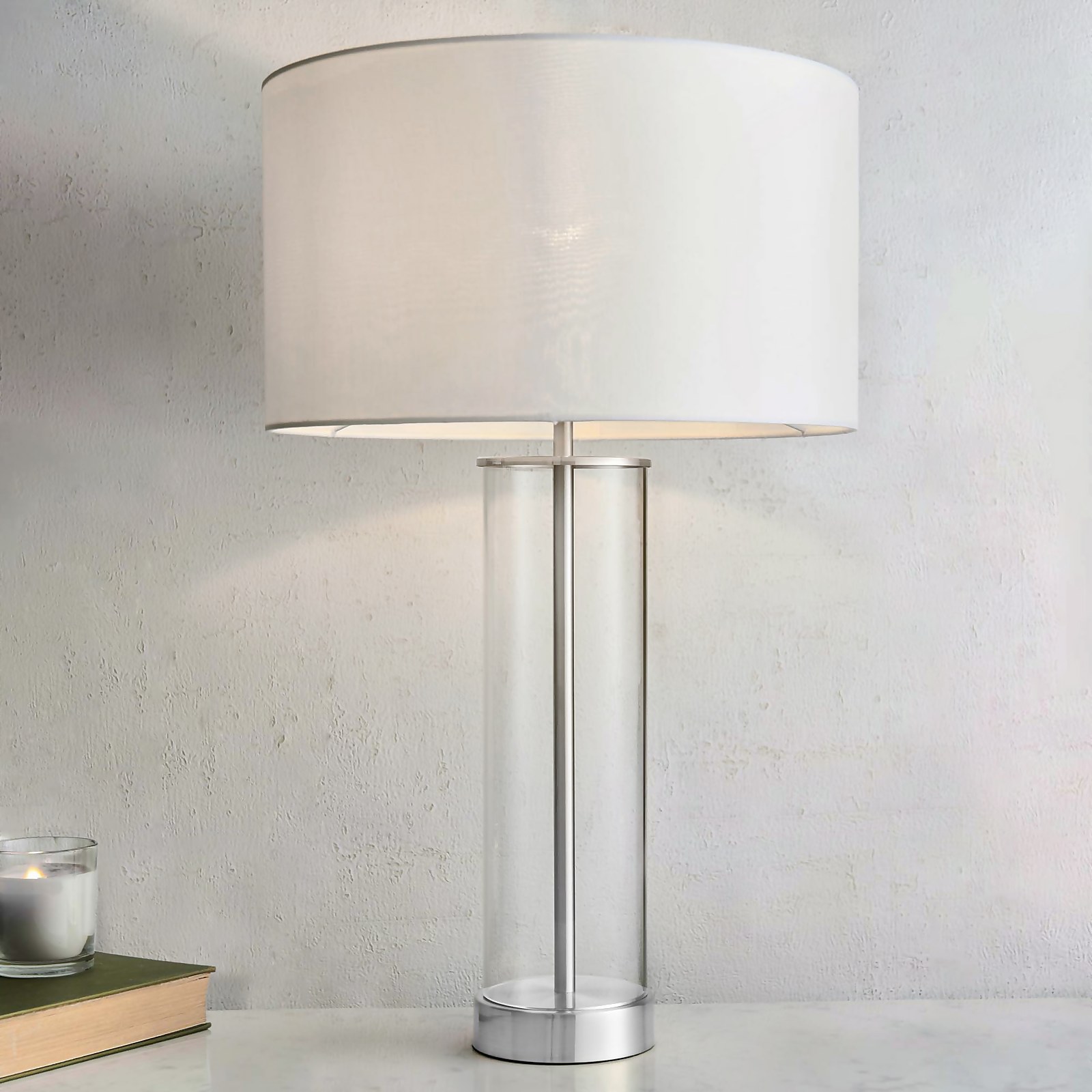 Gills Table Lamp - Nickel Effect Price Comparisons | Compare The Build