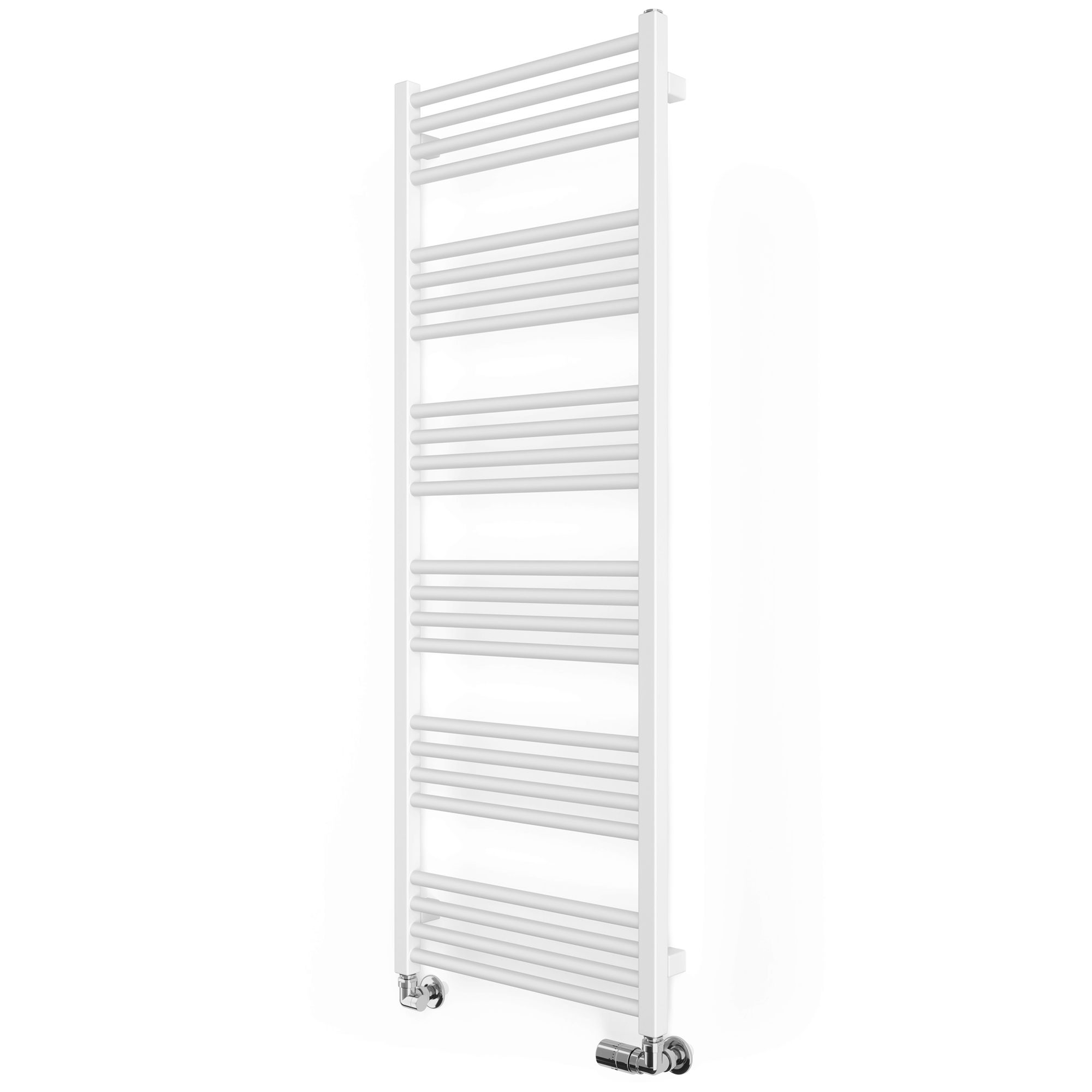 Terma Fiona T-Rail White Flat Towel Warmer (W)500mm X (H)1380mm | Compare The Build