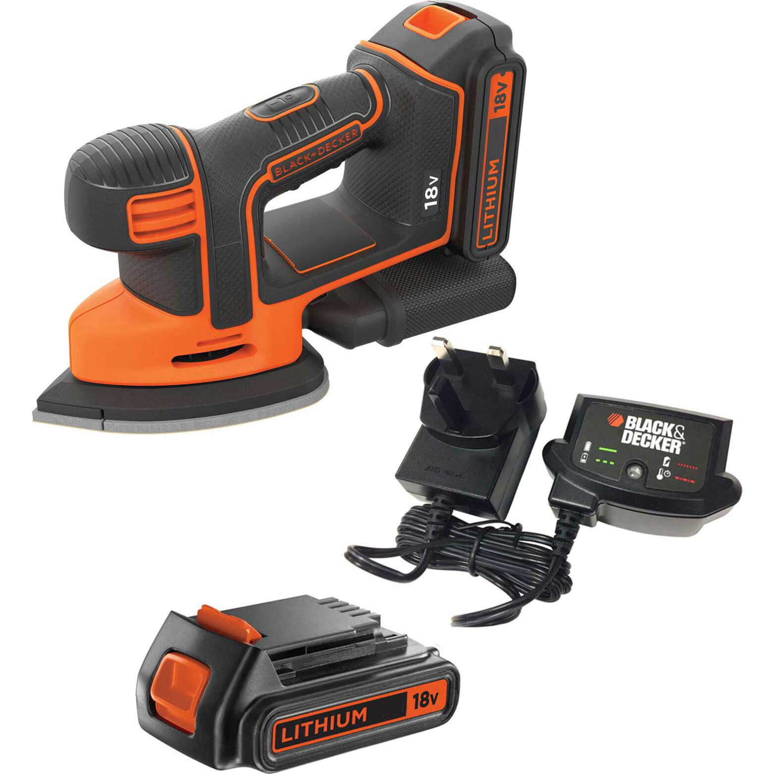 Black and Decker BDCDS18 18v Cordless Mouse Sander 2 x 2ah Li-ion Charger No Case Price Comparisons | Compare The Build
