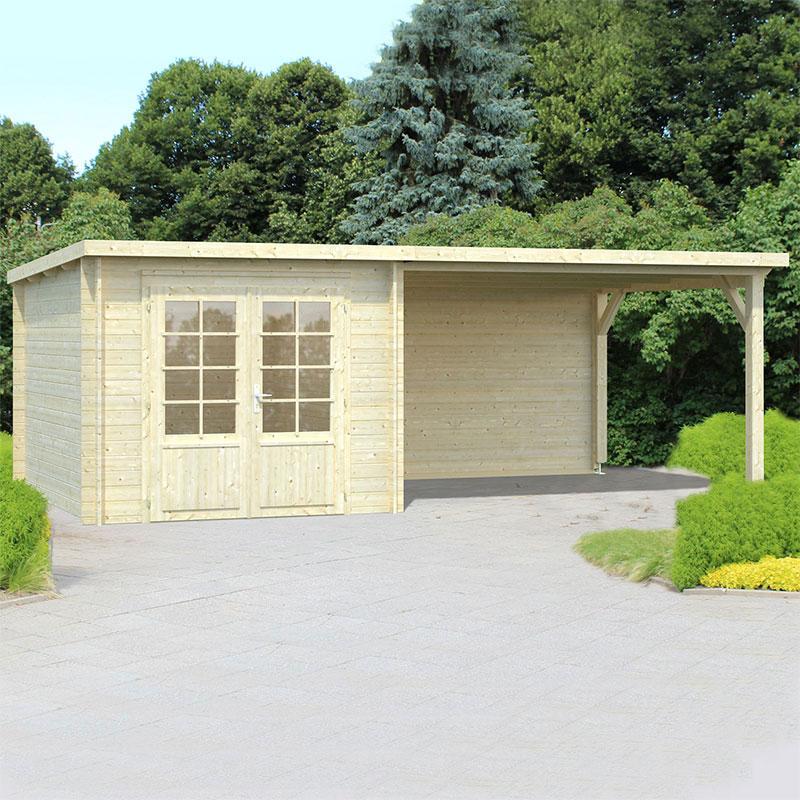 Palmako Ella 6m x 3m Log Cabin Summerhouse (28mm) Price Comparisons | Compare The Build