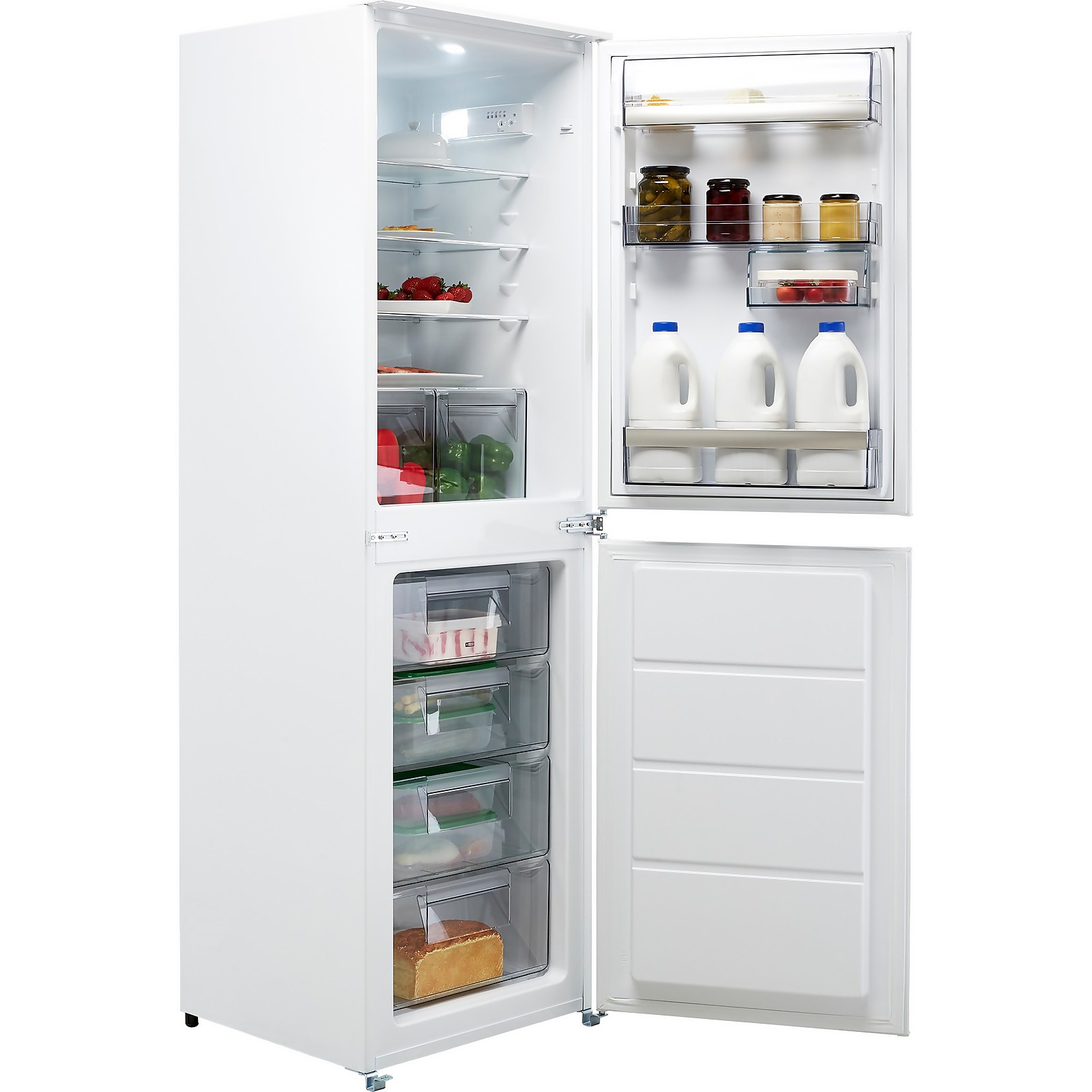 AEG SCB718F3LS Integrated Fridge Freezer with Sliding Door Fixing Kit - White Price Comparisons | Compare The Build