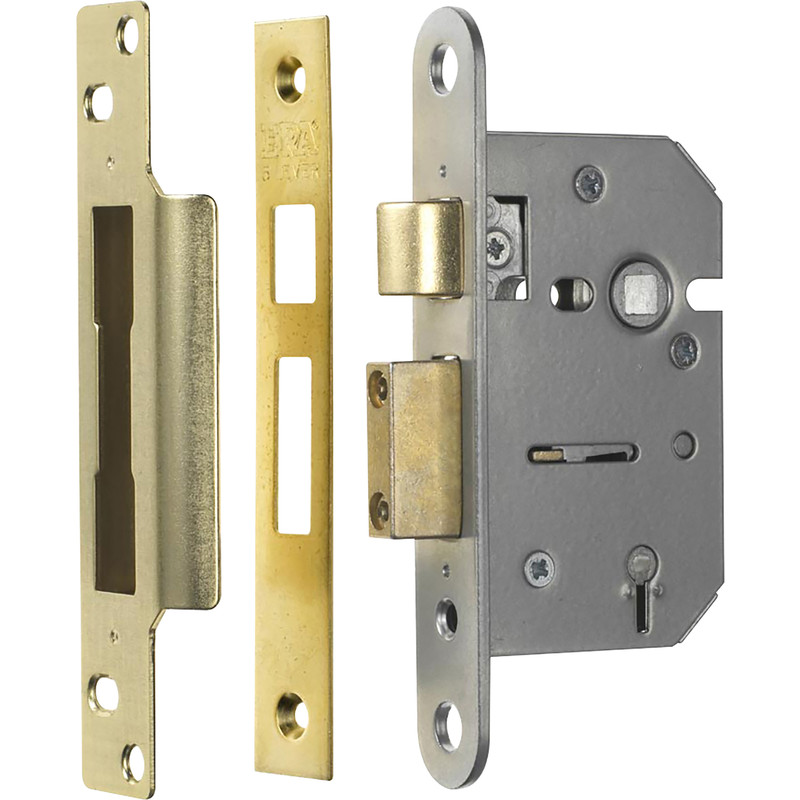 ERA Viscount 5 Lever Mortice Sashlock 76mm in Brass | Compare The Build