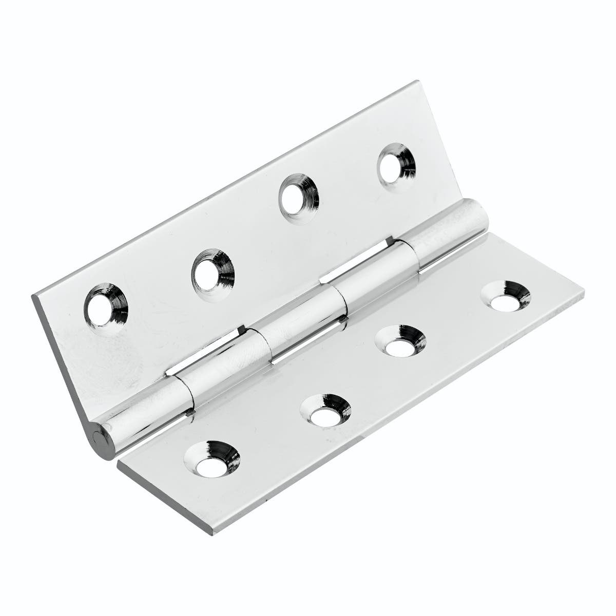 Solid Drawn Butt Hinge Polished Chrome 100x60mm Price Comparisons | Compare The Build