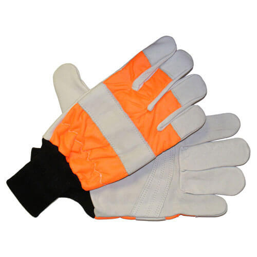 Handy Chainsaw Gloves with One Hand Protection Orange L Price Comparisons | Compare The Build