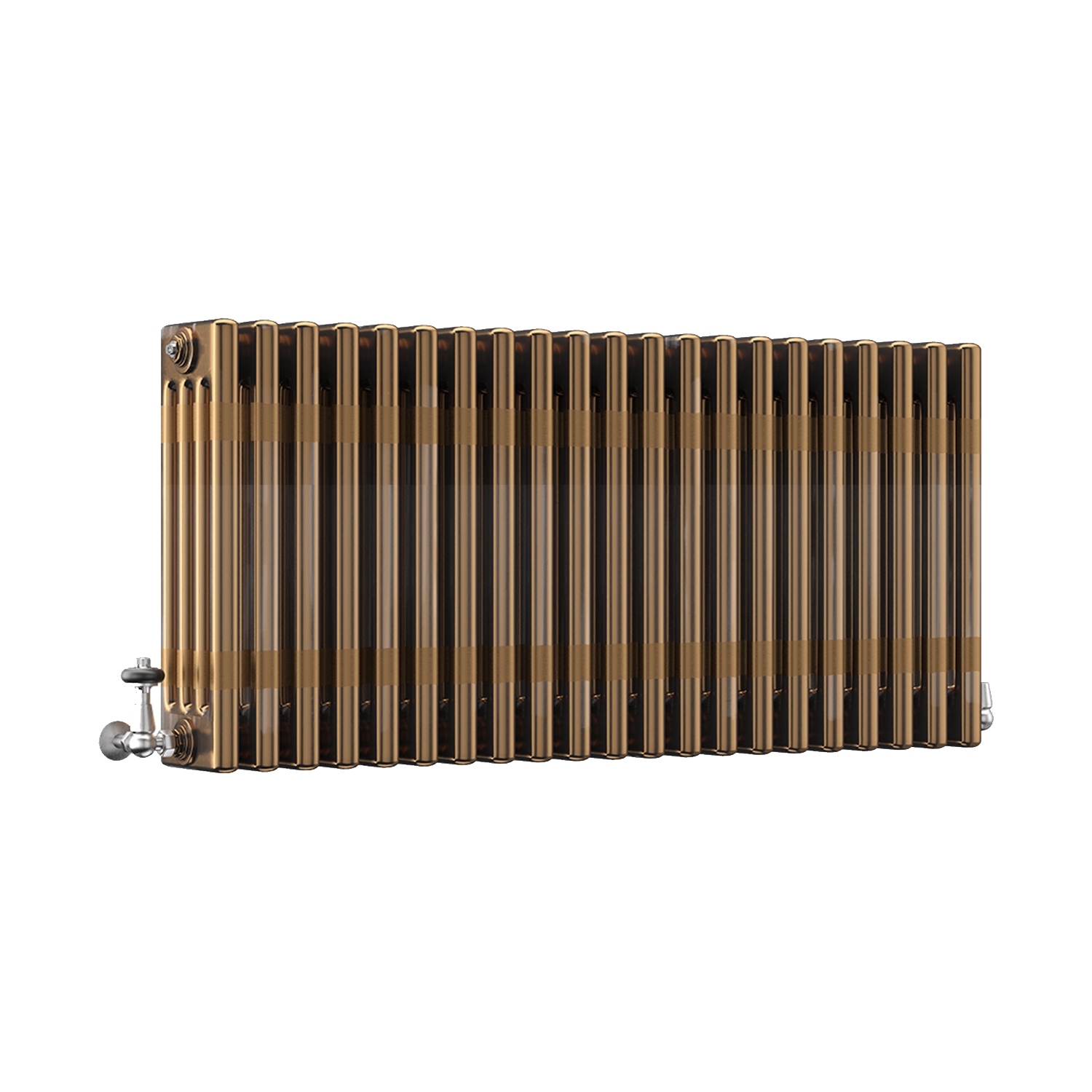 DQ Modus 4 Column Horizontal Radiator, Brass Lacquer, 500mm x 1634mm Price Comparisons | Compare The Build