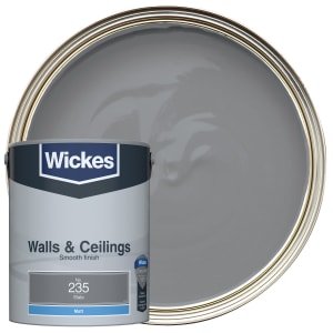 Wickes Vinyl Matt Emulsion Paint - Slate No.235 - 5L Price Comparisons | Compare The Build