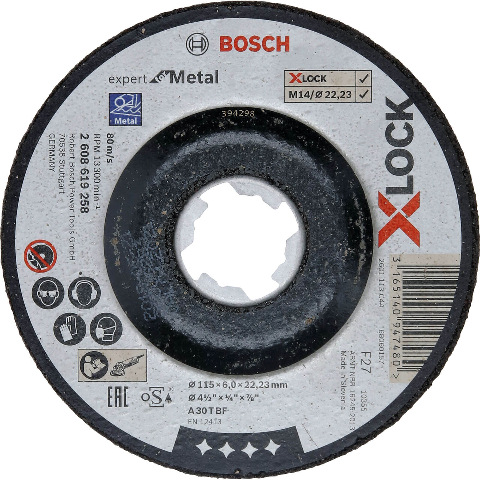 Bosch Expert X Lock Depressed Centre Grinding Disc 115mm 6mm 22mm Price Comparisons | Compare The Build