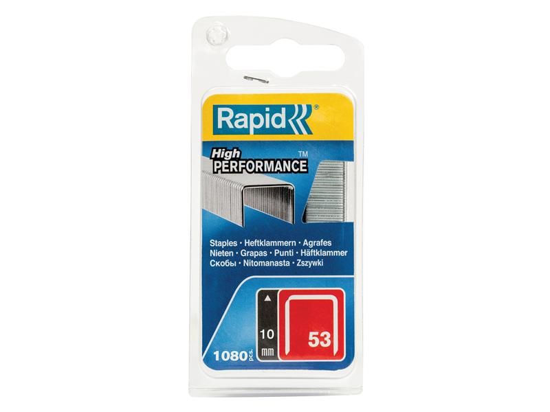 Rapid RPD40109504 53/10B 10mm Galvanised Staples (Pack 1080) Price Comparisons | Compare The Build