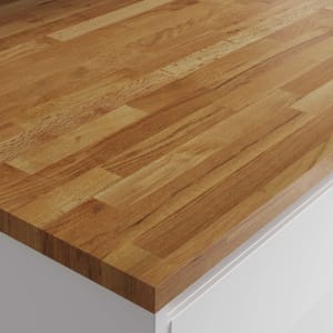 Wickes Solid Wood Worktop Upstand - Rustic Oak 70 x 18mm x 3m Price Comparisons | Compare The Build