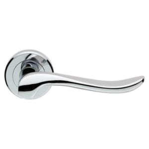 Serozzetta Verdun Polished Chrome Round Rose Door Handle - 1 Pair Price Comparisons | Compare The Build