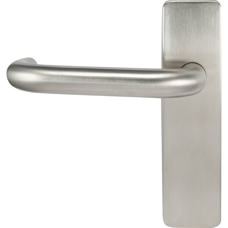 Eclipse Stainless Steel Round Bar Lever on Plate Latch Plate 175 x 44mm (Pair) in Silver Price Comparisons | Compare The Build