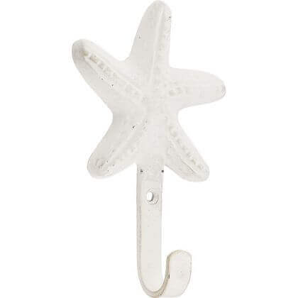 Starfish Single Robe Hook - White | Compare The Build