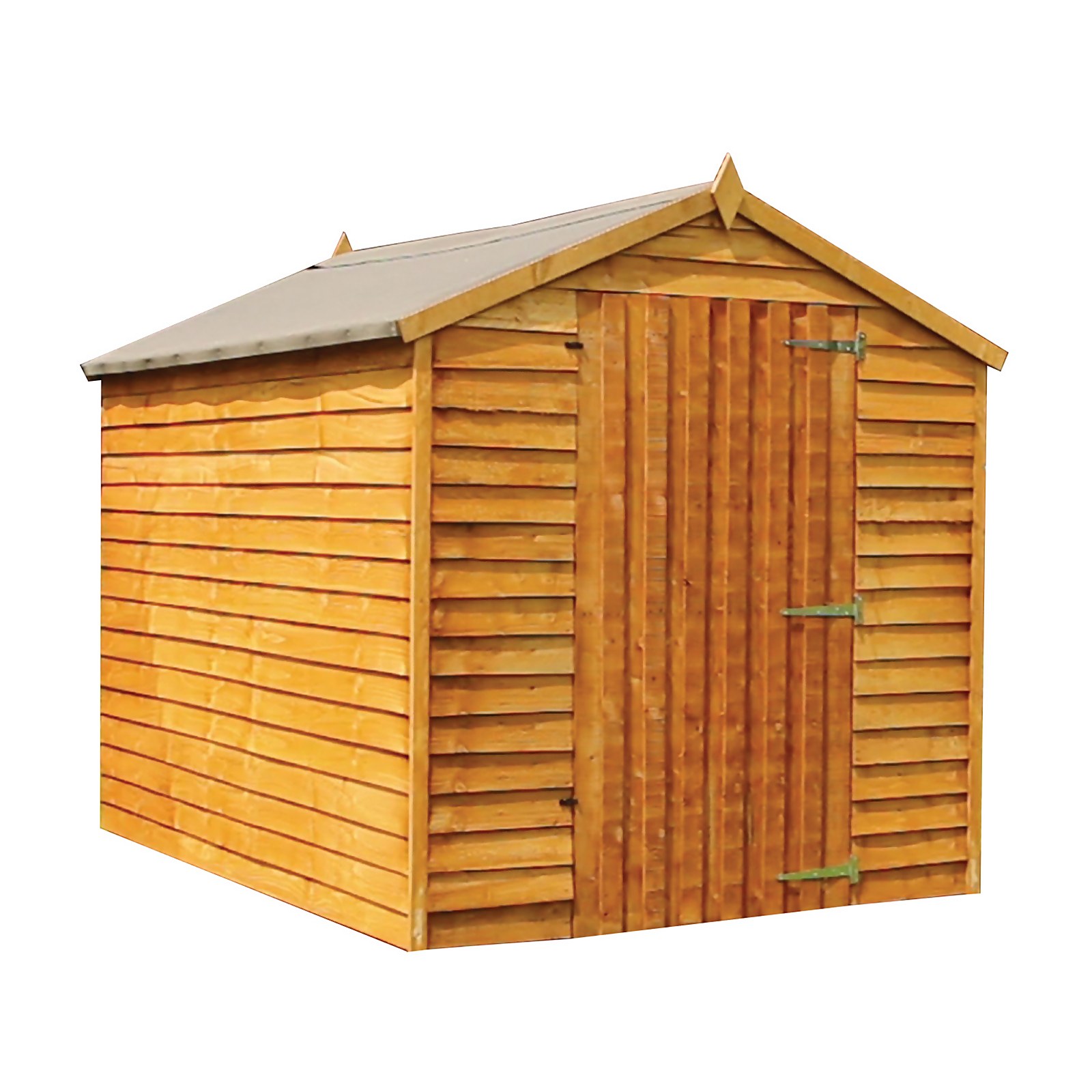 Mercia 8 x 6ft Overlap Apex Windowless Shed Price Comparisons | Compare The Build