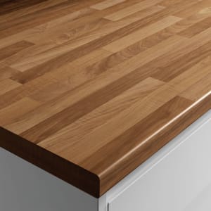 Wickes Traditional Brown Blocked Oak Effect Laminate Worktop - 600x38mmx3m | Compare The Build