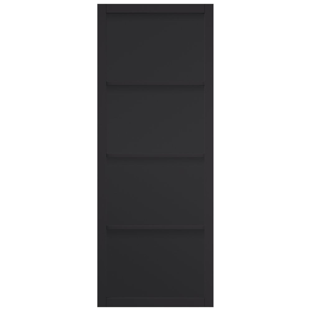 Jeld-wen Matt Black Slim-line 4 Panel Interior Door 1981mm x 838mm (Black Handle) Price Comparisons | Compare The Build
