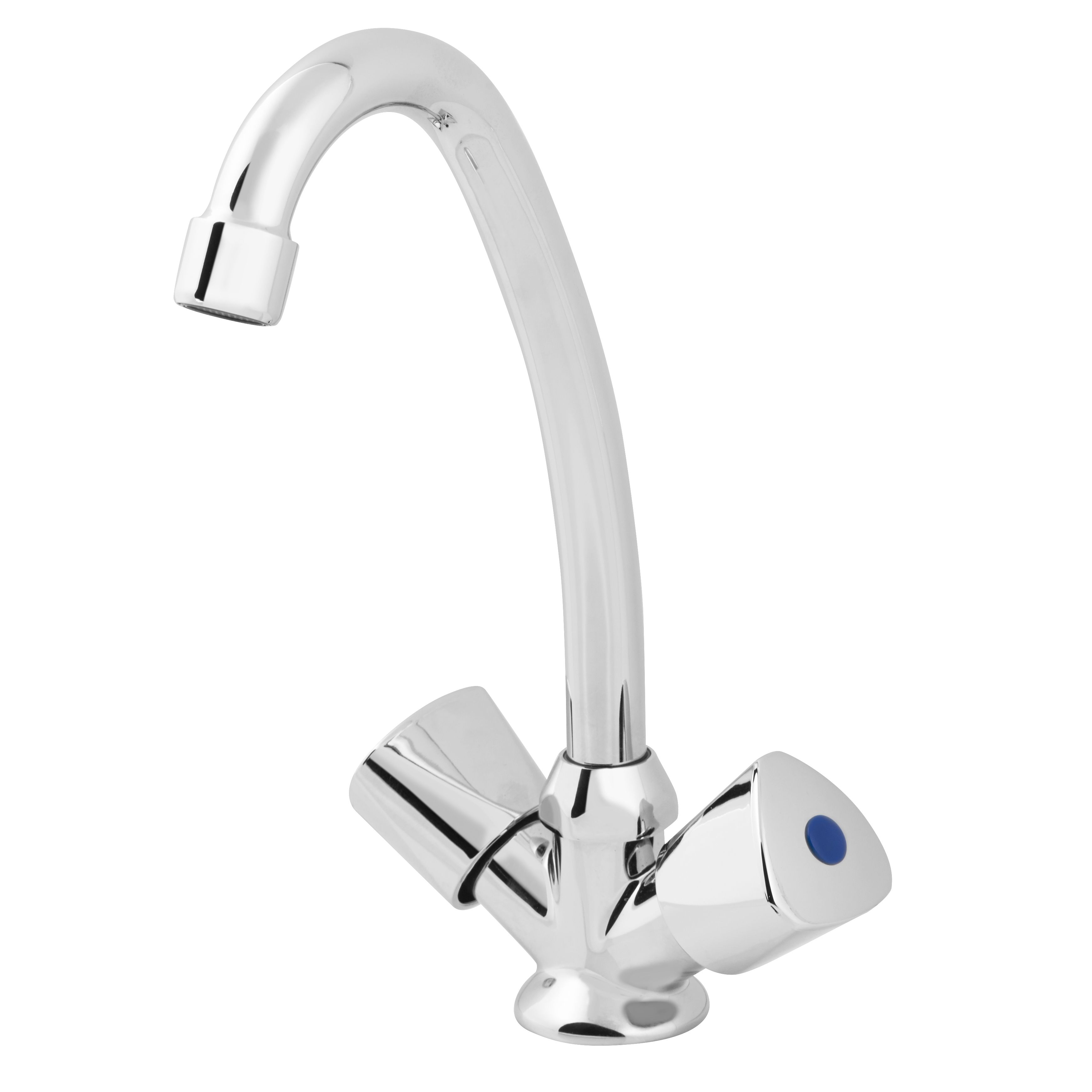 Grenvik 2 Lever Contemporary Basin Mono Mixer Tap Price Comparisons | Compare The Build